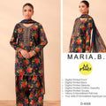 Maria B Digital Printed Lawn 3 Piece Suit with Embroidered Neck & Chiffon Dupatta | Sheikhani Clothing