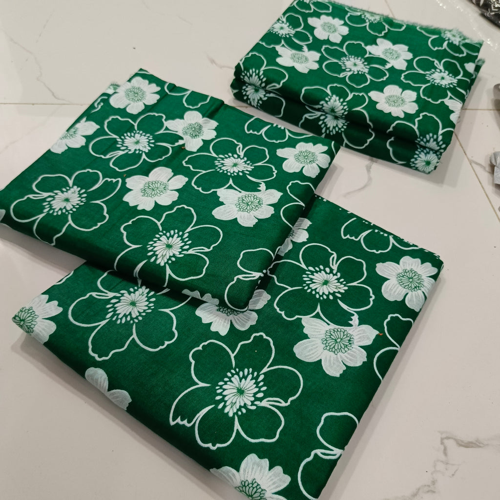 Emerald Floral Unstitched 2-Piece Lawn Suit (5 Metres) – Sheikhaniz