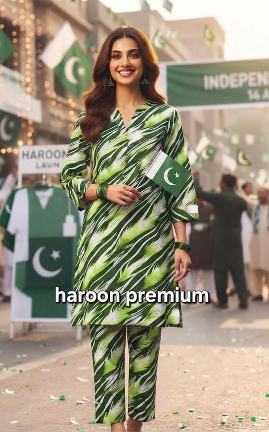 Emerald Abstract Print Unstitched 2-Piece Lawn Suit (5 Metres) – Sheikhaniz